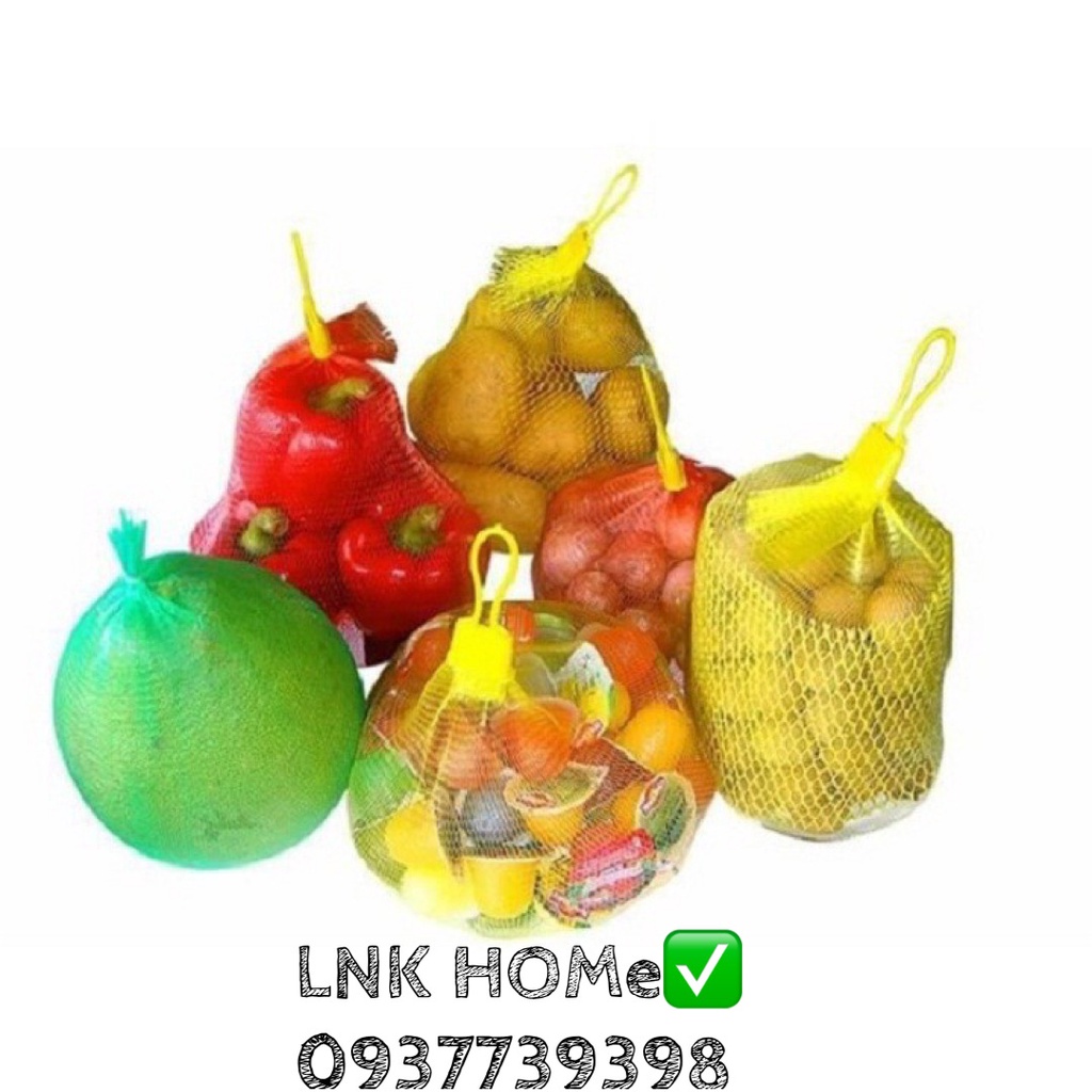 Túi lưới đựng hành, tỏi, trái cây, đồ chơi, bánh kẹo, rau câu...