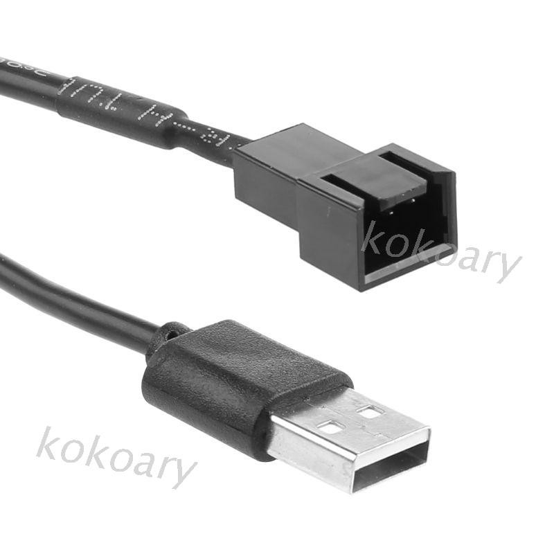 Dây Cáp Chuyển Đổi Đầu Usb 2.0 A Sang 3 Pin Cho Quạt Tản Nhiệt Máy Tính 5v