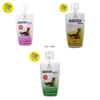 Sữa tắm ve rận bọ chét chó mèo hantox shampoo hanvet .