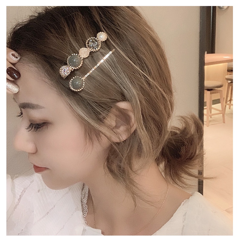 Set kẹp mái phong cách Hàn Quốc A6028 - Kẹp tóc đính hạt nhiều mẫu