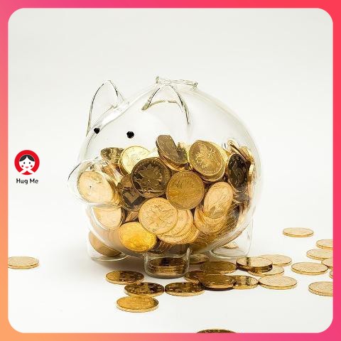Ống Heo Tiết Kiệm Trong Suốt Thiết Kế Sáng Tạo Làm Quà Tặng Sinh Nhật Cho Trẻ Em