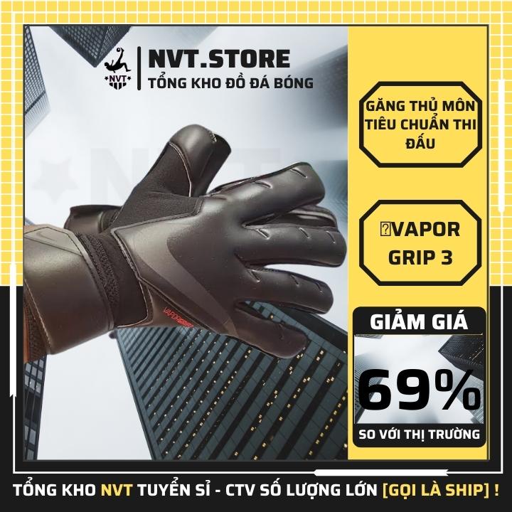 Găng tay thủ môn có xương siêu dính giá rẻ Nike Vapor Grip 3, găng thủ môn cao cấp chất liệu da PU tổng hợp thấm mồ hôi