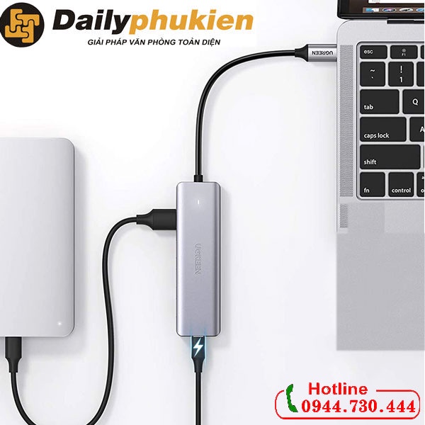 Bộ chia USB tyce C sang 4 cổng USB 3.0 UGREEN 70336 dailyphukien