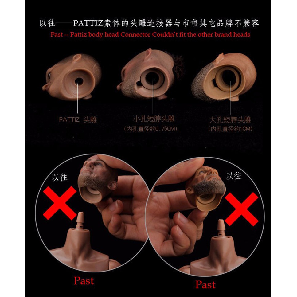 Bộ 9 Đầu Nối Cho Mô Hình Cơ Thể Tỉ Lệ 1/6