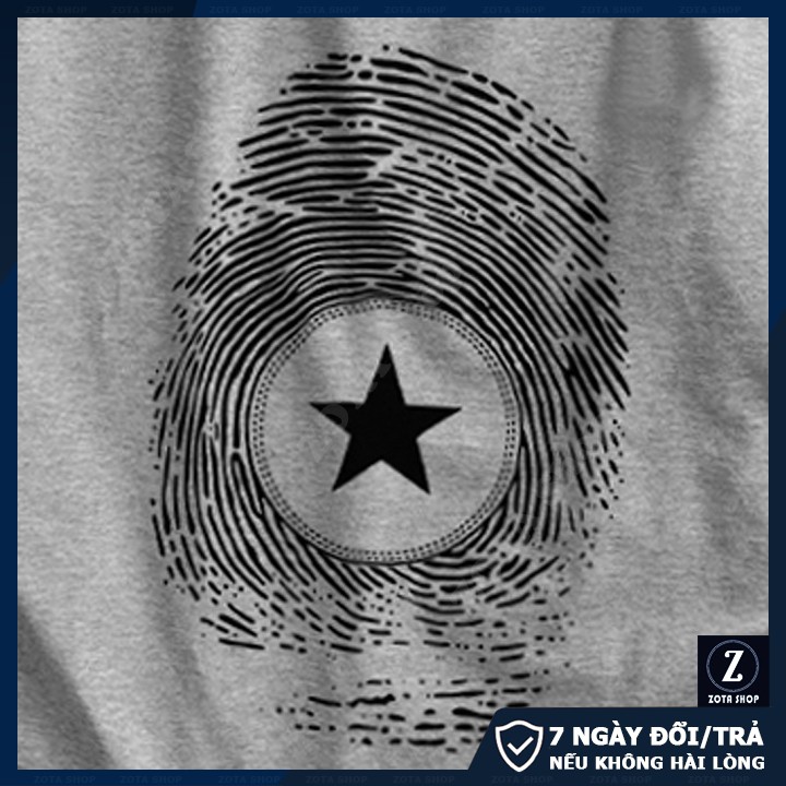 Áo thun nam tay ngắn cổ tròn in Vân Tay Ngôi Sao chất thun 4 chiều mịn mát CZ16 | BigBuy360 - bigbuy360.vn