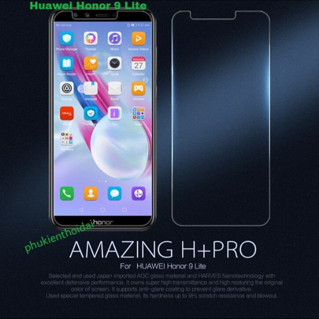 Huawei Honor 9 Lite _ Cường lực Nillkin Amazing H+ Pro cao cấp 2.5D/ 0.2mm ( tặng keo chống hở mép )