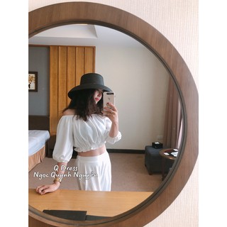 Áo croptop bẹt vai