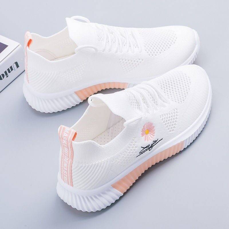 Mùa hè mới Lưới nhỏ Giày trắng Giày nữ nhỏ Daisy thoáng khí Phiên bản Hàn Quốc của những đôi giày thể thao rỗng mỏng