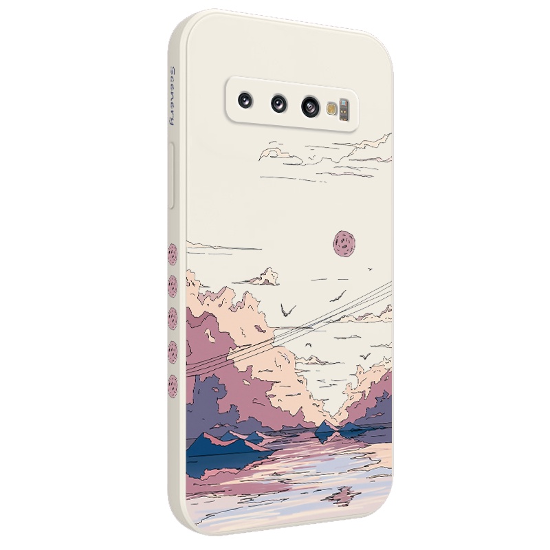 Ốp Điện Thoại Mềm Họa Tiết Hoạt Hình Sáng Tạo Cho Samsung Galaxy S10 S10E Plus S9 Plus