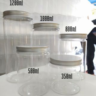 Hủ nhựa nắp nhôm 1000ml ( đáy 90mm × 160mm)