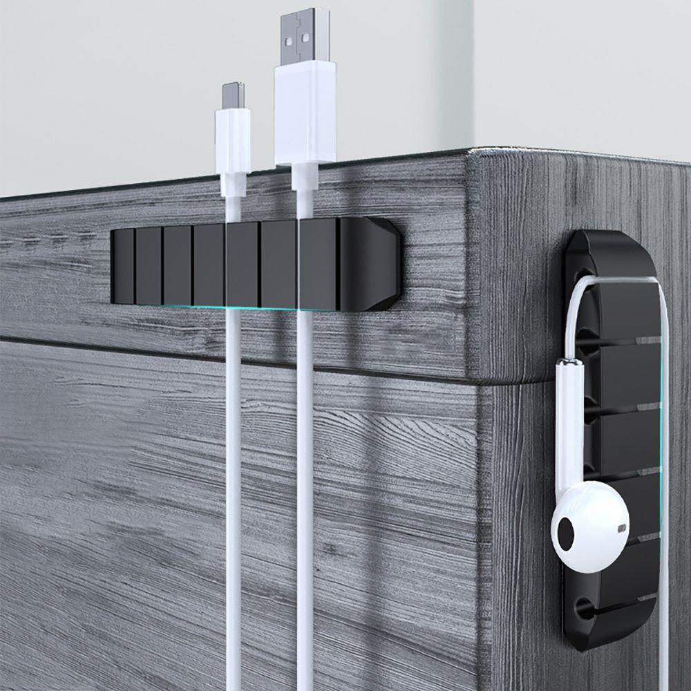 MAGIC New Wire Organizer Headphone Silicone Acrylic Cable Winder Clips Tidy|Desktop USB Cable Holder/Multicolor