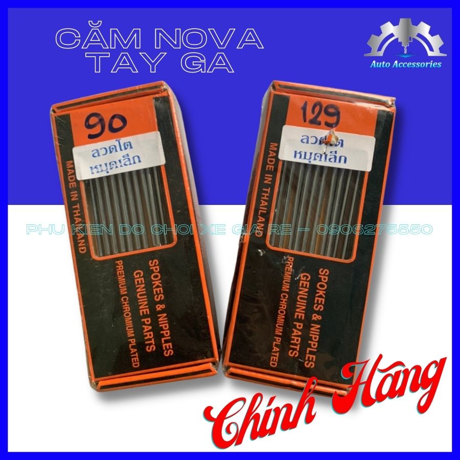 CĂM NOVA CHÍNH HÃNG (Các Dòng Xe Tay Ga) size 90-129 -  THÉP MẠ CROM Cứng Cáp Chắc Chắn - Siêu Sang, Bóng
