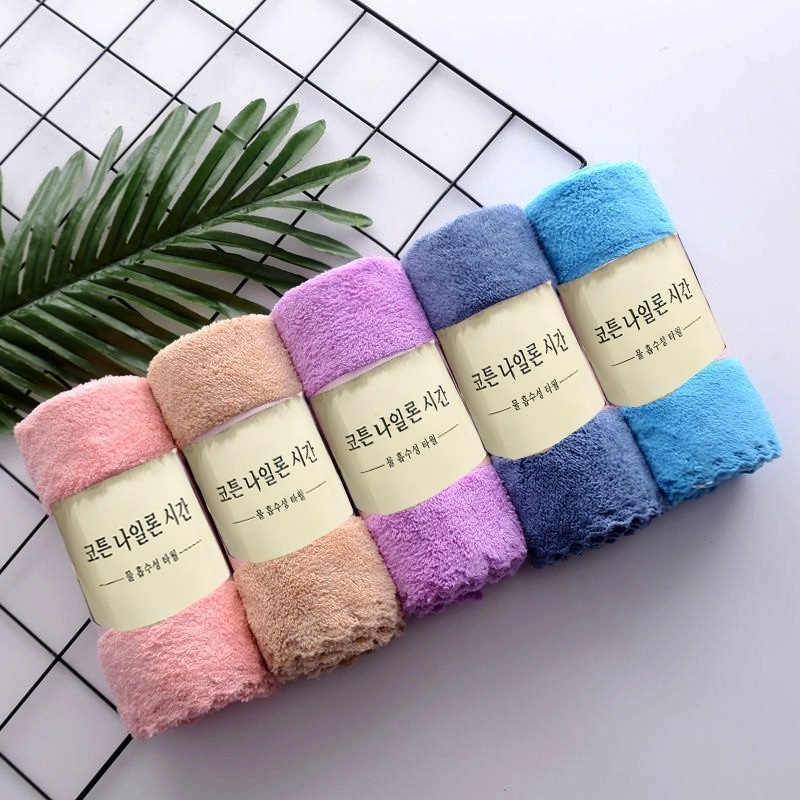 Khăn Mặt Hàn Quốc Siêu Mềm Mại Siêu Thấm Hút 50x30cm- Khăn Mặt Lông Cừu cotton Tamidi