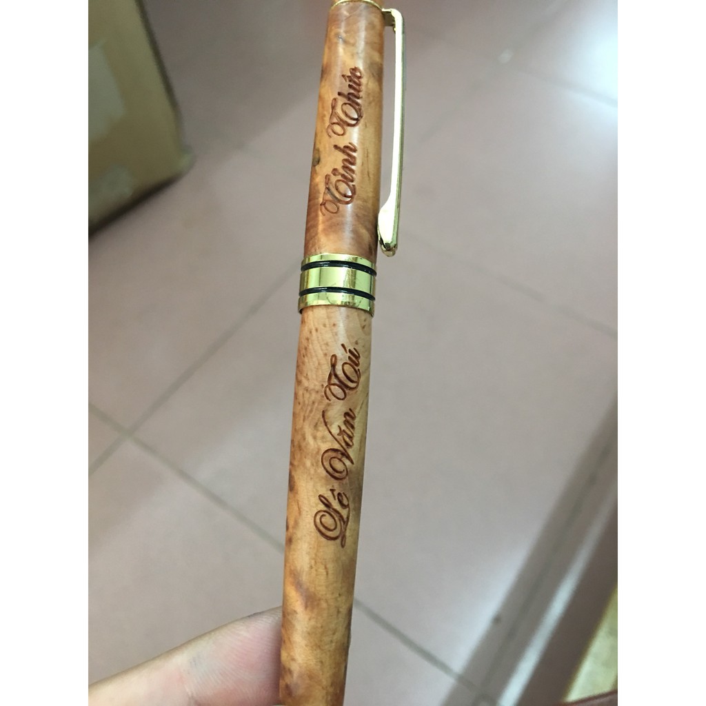 Bút gỗ huyết long cao cấp Hộp đẹp làm quà tặng