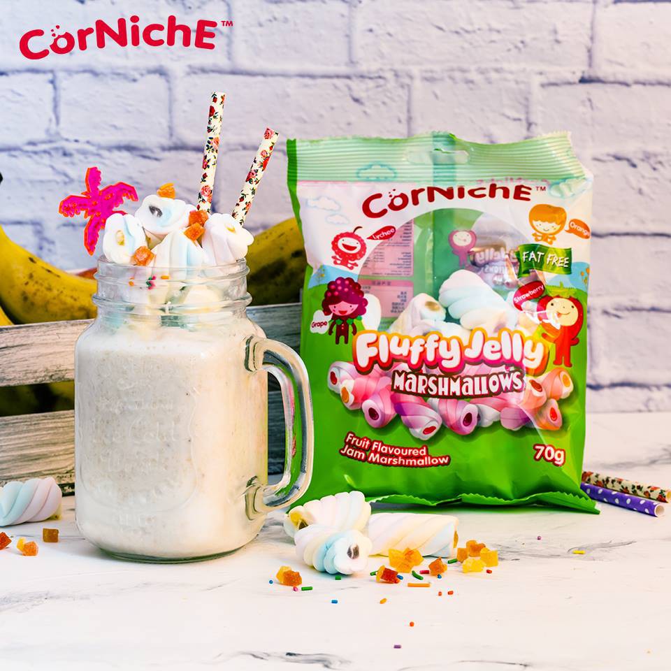 Kẹo xốp Marshmallows nhân mứt trái cây 70g
