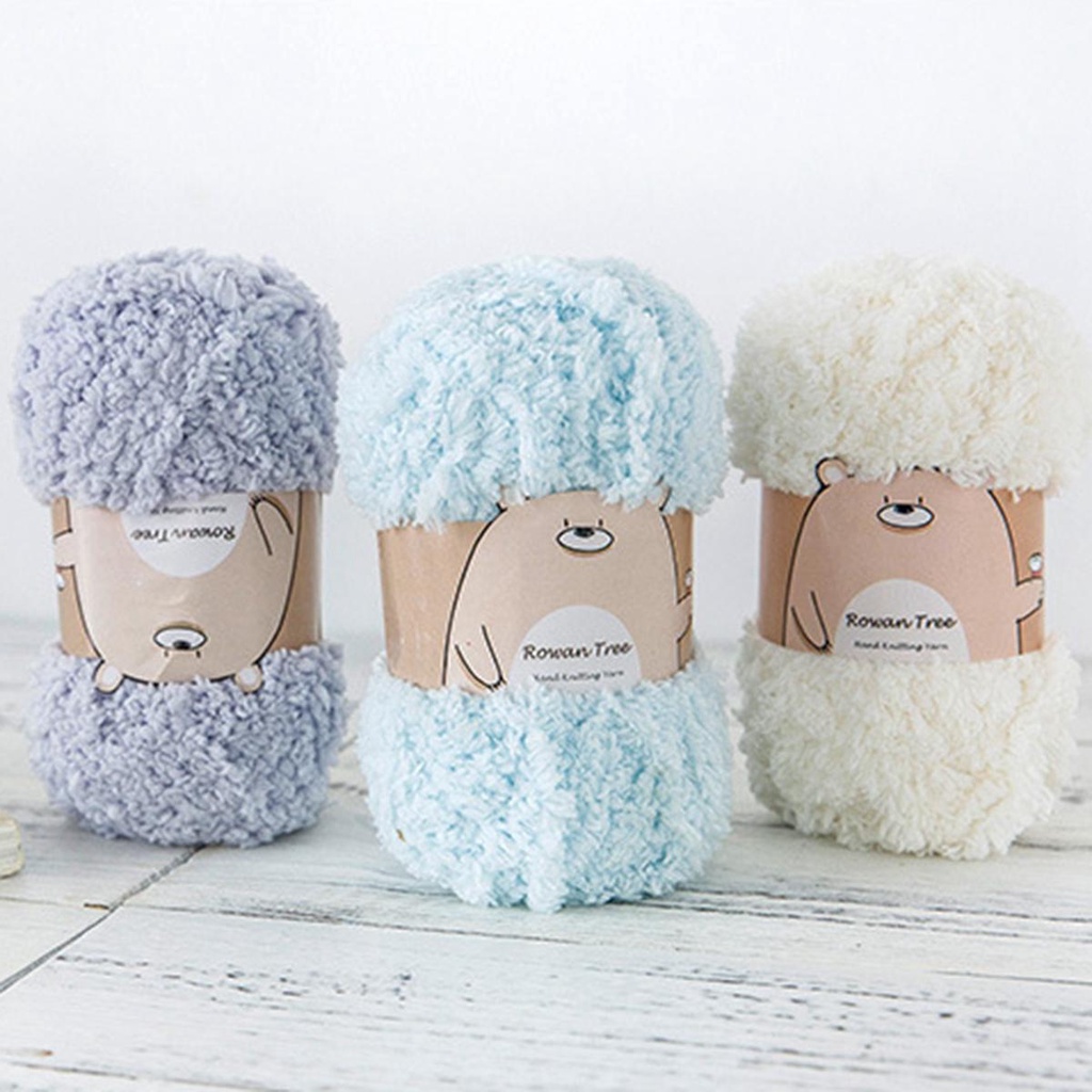 YIYU Cuộn Len Sợi Đan Móc Nhiều Màu