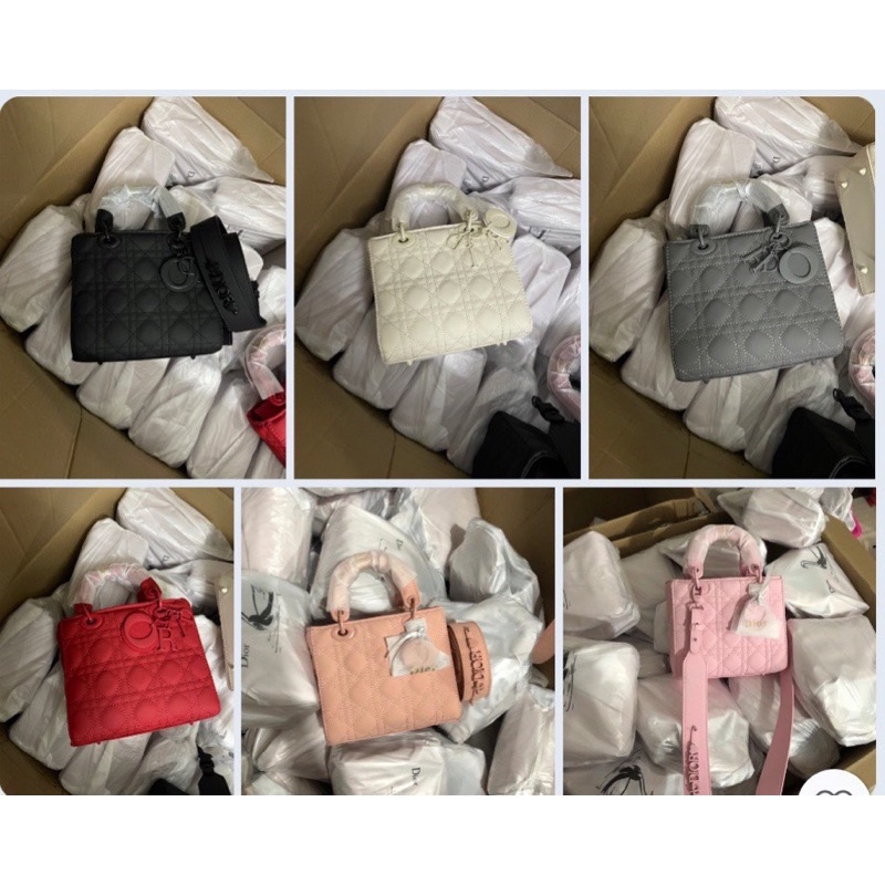 Túi đi ô size 20 bản 5 ô full tag đồng màu dây đeo bản to vỡ hộp