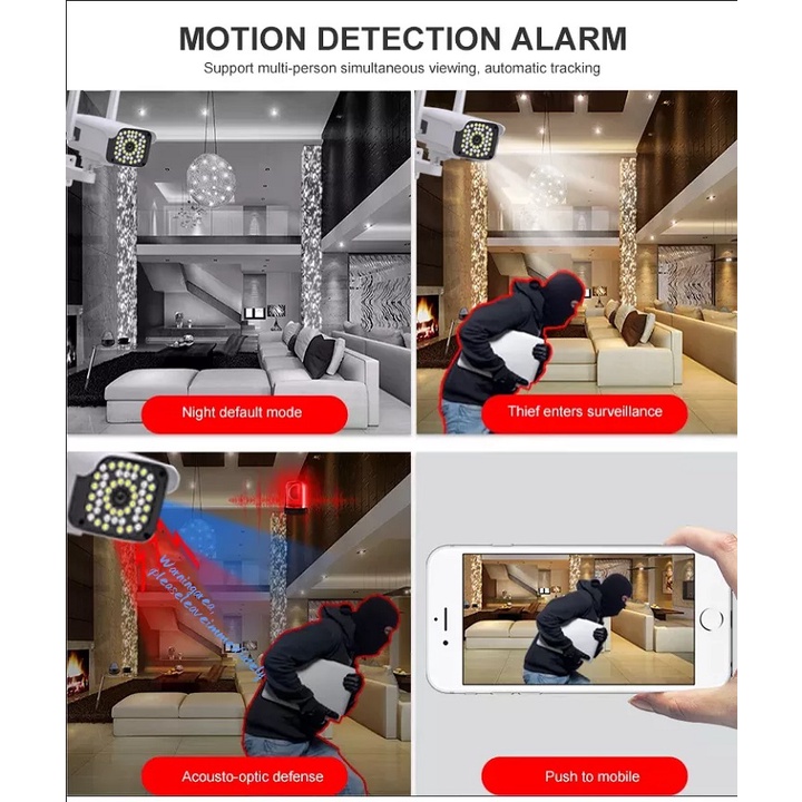 Camera ip Yoosee Ngoài trời ban đêm có màu, Xoay 350 độ, thẻ nhớ 32GB | 64GB | 128GB