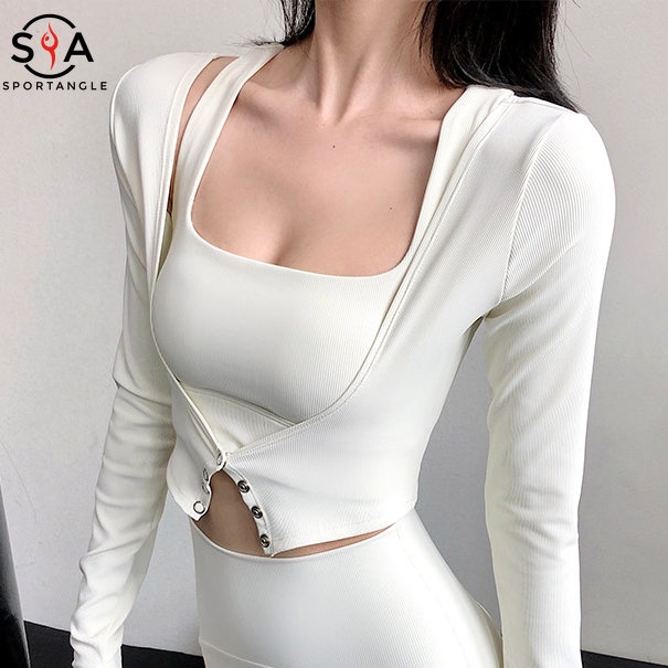 【Sportsangel】Áo Khoác Thể Thao Dài Tay Chất Lượng Dành Cho Nữ