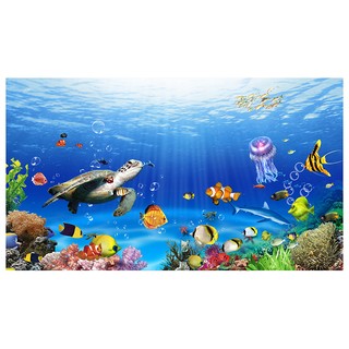 Tranh dán tường đại dương 3D BINBIN DD73 (Không phai màu)