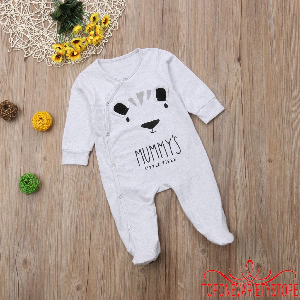 Bộ áo liền quần in chữ DADDY MUMMY dễ thương cho trẻ sơ sinh