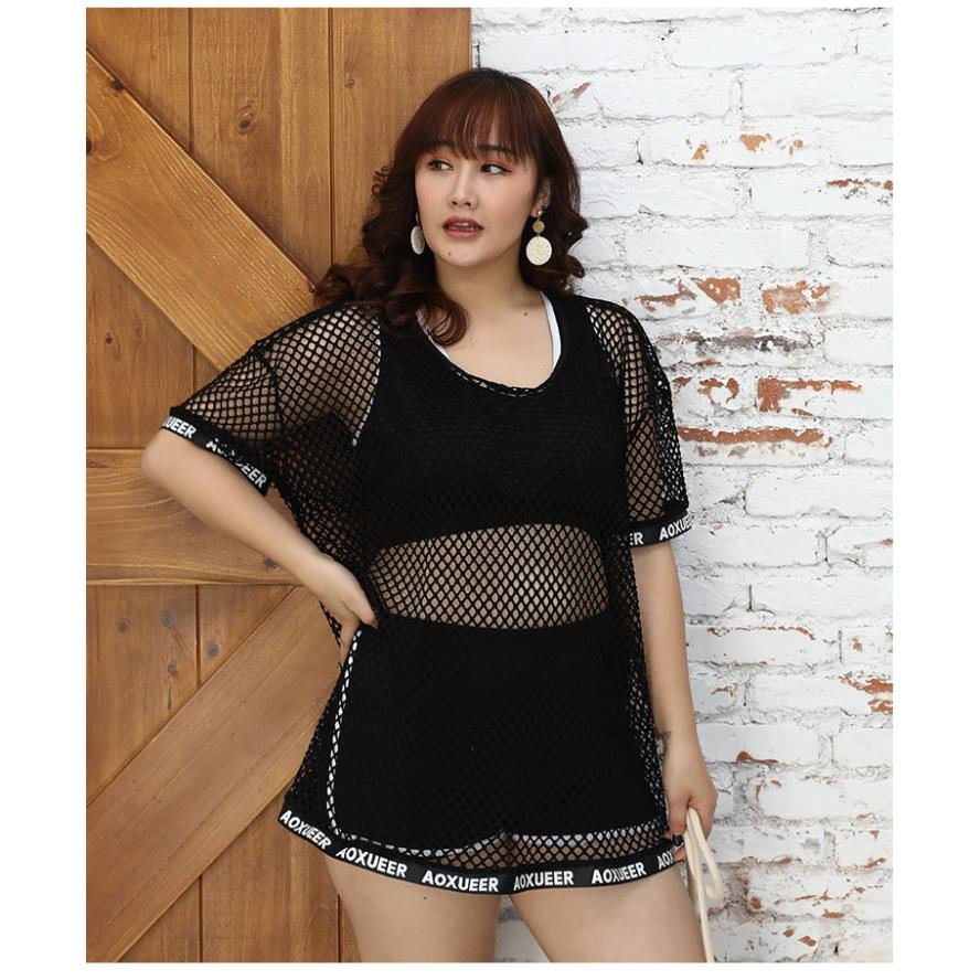 ( Có Video,Có Sẵn Big Size) Đồ Bơi Nữ Bikini 3 Mảnh Cho Người Mập !