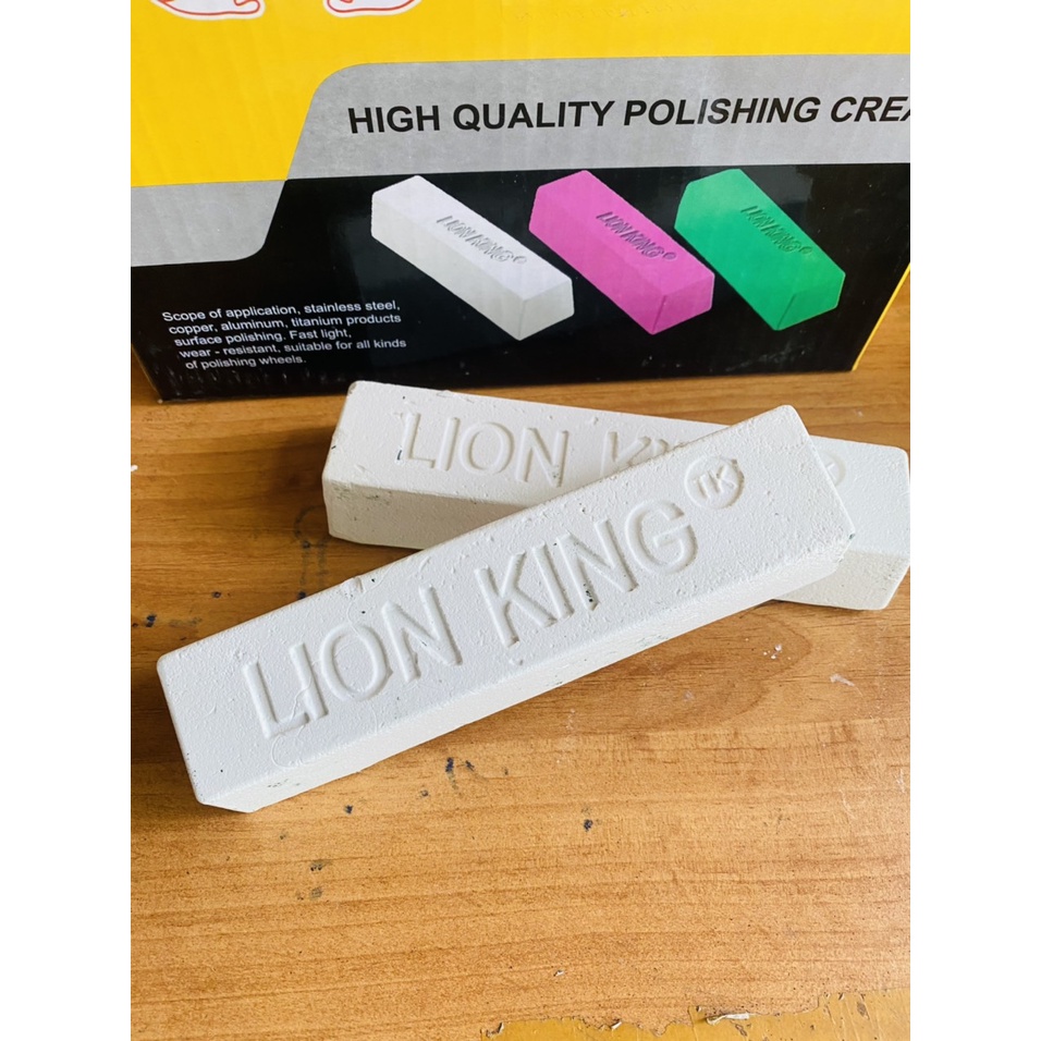 Sáp  MÀU TRẮNG đánh bóng inox/kim loại LION KING