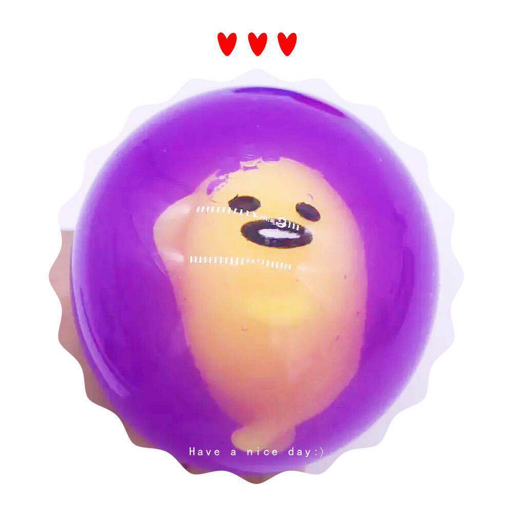 Đồ chơi Squishy Gudetama Bóp Trút Giận màu mè trứng lưới giải tỏa căng thẳng mô phỏng giống thật mềm mịn