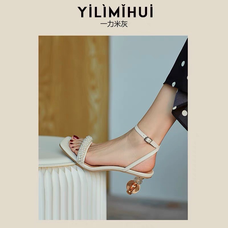 SANDAL DÂY NGO.C GÓT KIỂU CAO 7P
