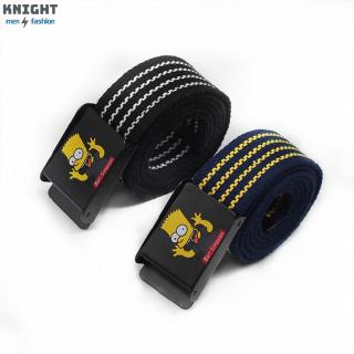 Thắt lưng vải in họa tiết hoạt hình dành cho nam và nữ