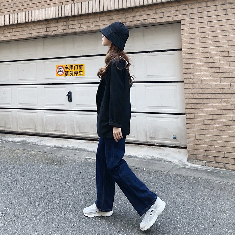 MÃ N23_QUẦN JEANS DÁNG SUÔNG CẠP CAO
