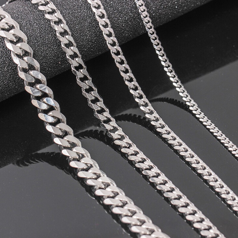 Vòng cổ Inox Phong Cách Hip Hop Cho Nam, Kích Thước 4-6mm