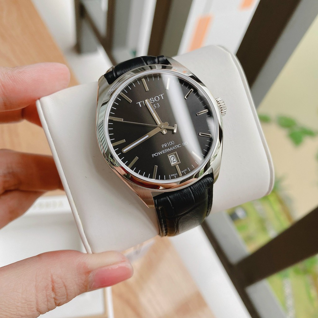 Đồng hồ nam chính hãng Tissot PR100 Automatic Black T101.407.16.051.00 - Máy Cơ tự động - Kính sapphire