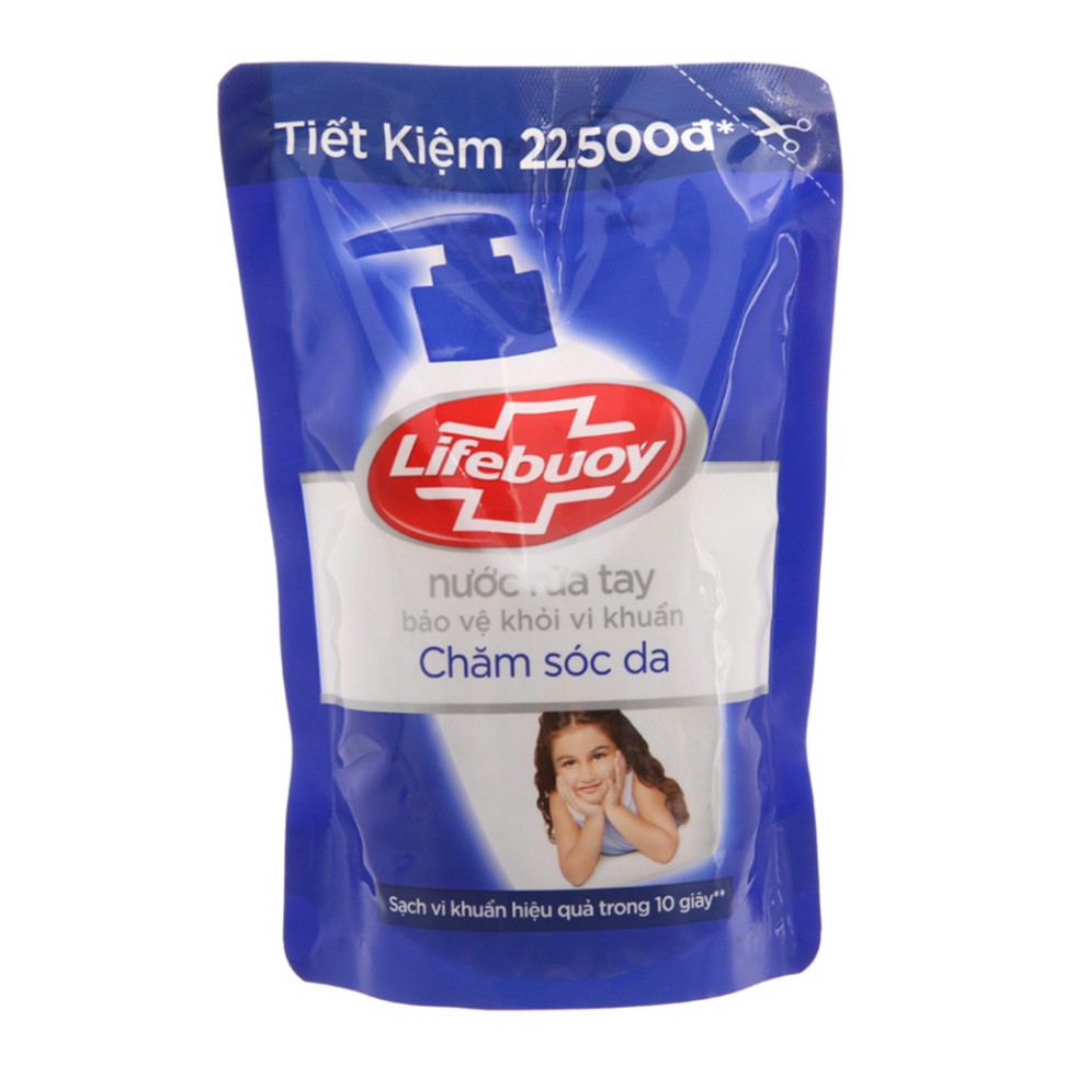 Nước Rửa Tay Lifebuoy Túi 450g Chăm Sóc Da, Bảo Vệ Vượt Trội, Cho Tay Làm Bếp