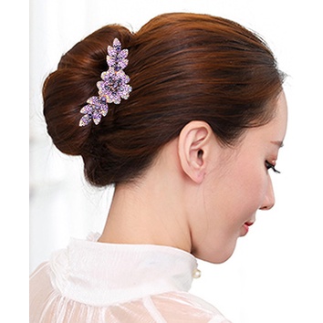 GETNOIVAS Lược Cài Tóc Chống Trượt Đính Hoa Phong Cách Hàn Quốc Thời Trang