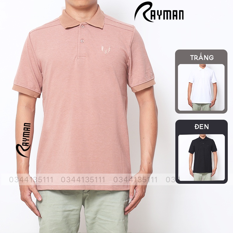 Áo Cá Sấu Polo Nam Thêu Logo Chìm RAYMAN Áo Thun Tay Ngắn VNXK