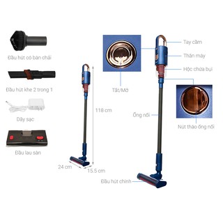 Máy hút bụi, lau sàn deerma demvc20 pro