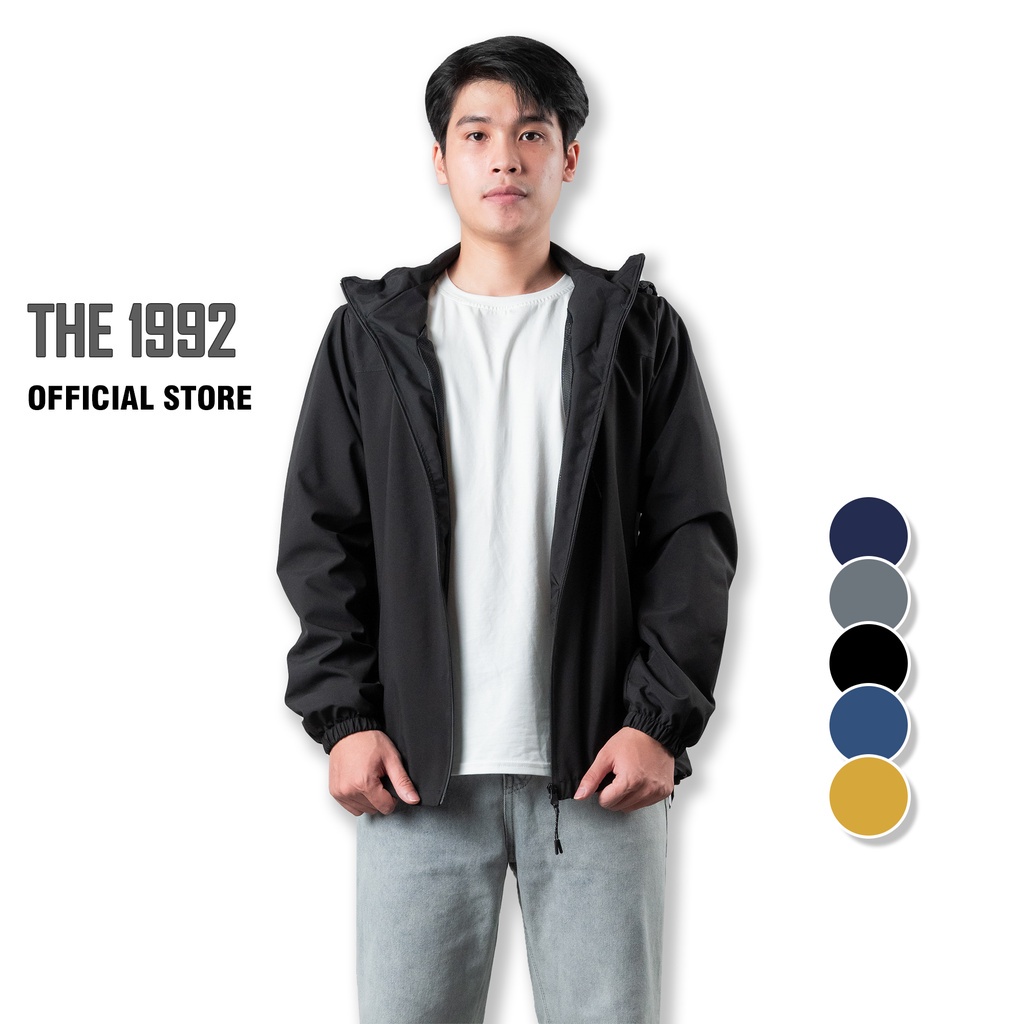 Áo gió thể thao THE 1992 chống nước Áo khoác dù 5 màu trơn - Hàng mới về