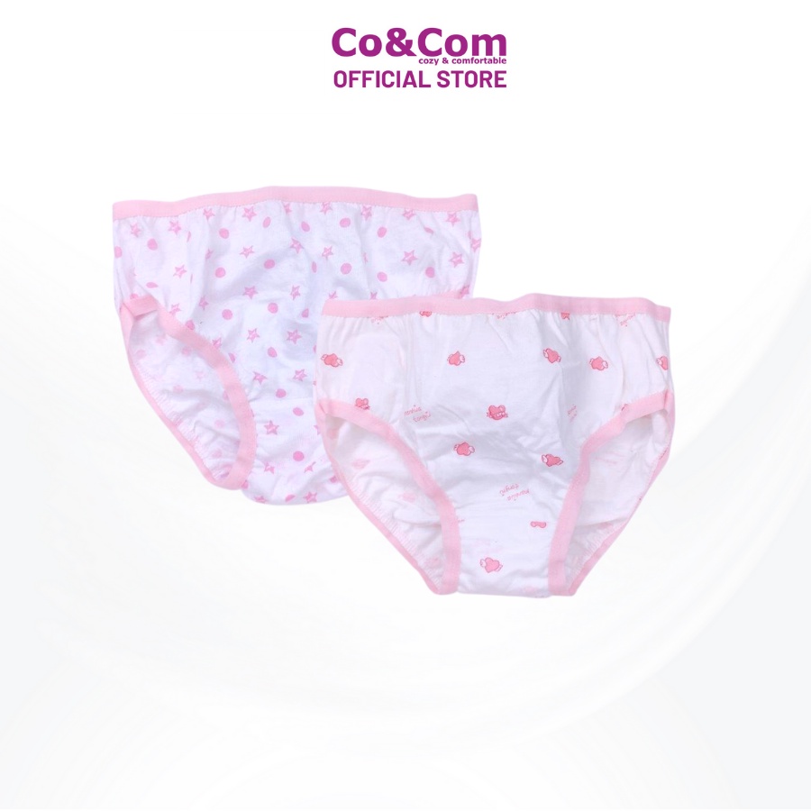 Set 2 Quần Chip Vát, Quần Lót Bé Gái Từ 11-28 Kg Cotton Co&amp;Com CV9002 Siêu Thấm Hút Kháng Khuẩn