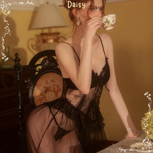 Váy Ngủ Sexy Gợi Cảm Đầm Ngủ Ren Dáng Dài Xuyên Thấu Quyến Rũ  Cao Cấp - Mã VN031