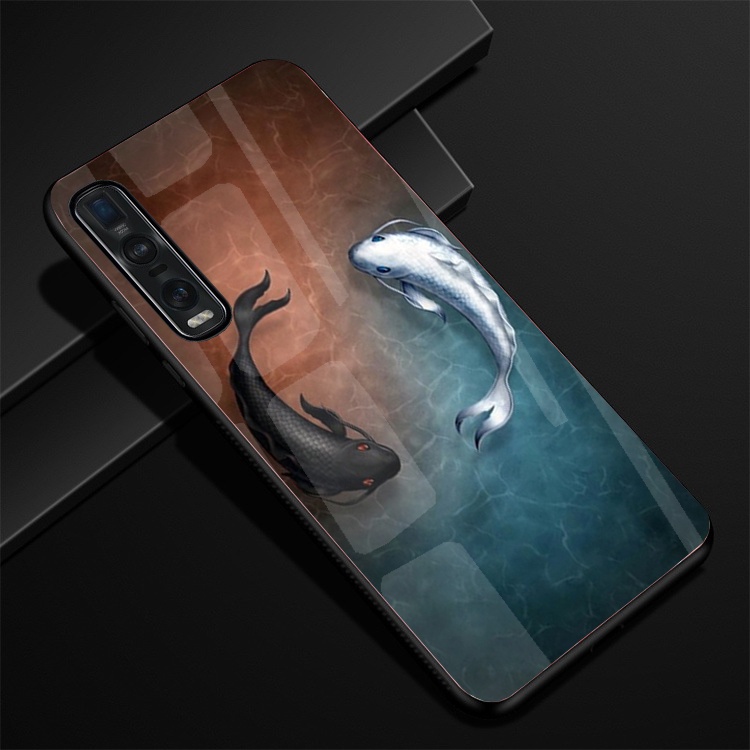 Ốp Lưng OPPO FIND X2, FIND X2 PRO Mặt Kính Cường Lực Cao Cấp Thiết Kế Độc Quyền