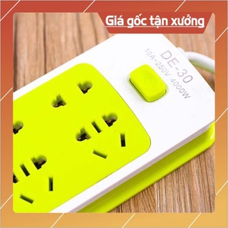 [HOT+FREE SHIP] Ổ Cắm Điện Xanh 9 Cổng Có Cổng USB tiện lợi
