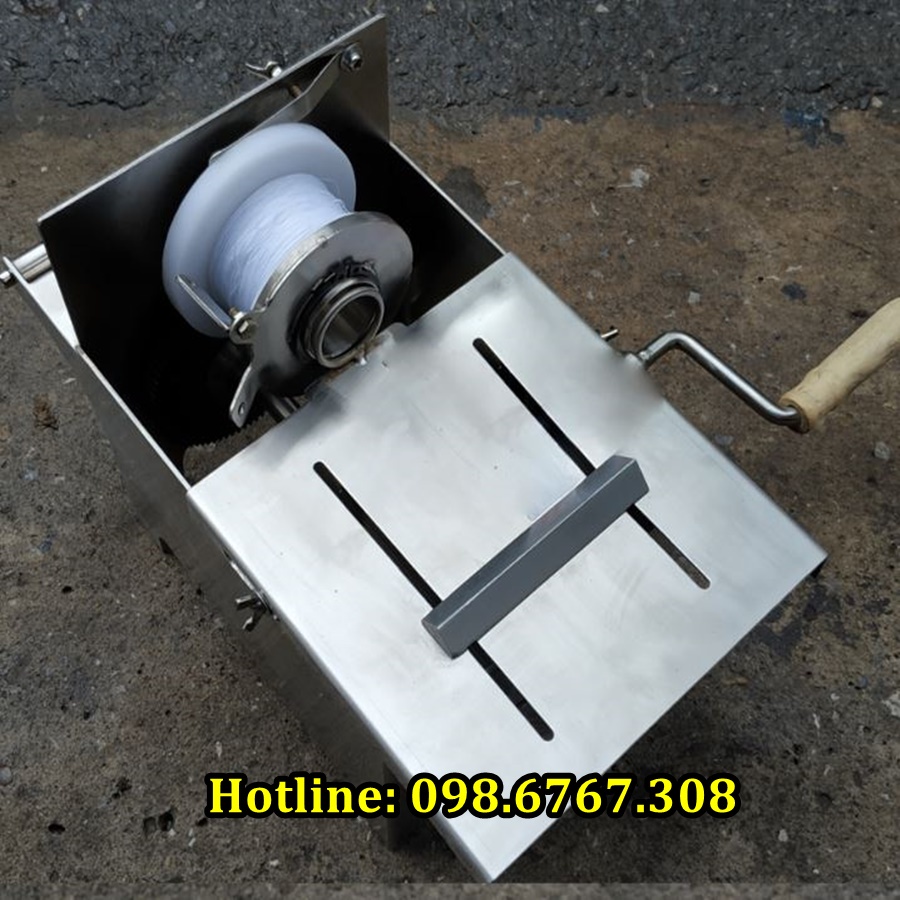 Máy buộc chỉ xúc xích bằng tay, Máy buộc chỉ xúc xích bằng điện