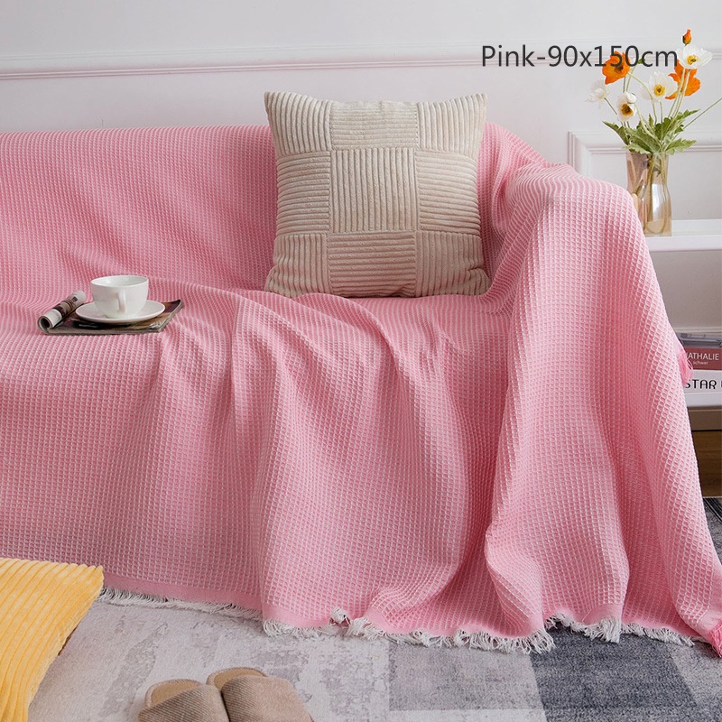 Vỏ bọc ghế sofa MENGNI thích hợp sử dụng bốn mùa bằng vải cotton đơn giản