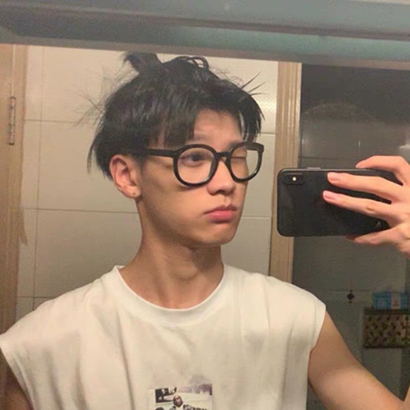 Gọng kính viền dày dáng tròn to phong cách ulzzang cho nam nữ | BigBuy360 - bigbuy360.vn