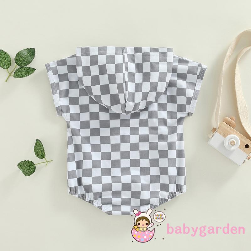 Bộ Áo Liền Quần Tay Ngắn Thoáng Khí Có Mũ Trùm Thoáng Khí Dễ Thương Cho Bé 3 Tháng Tuổi Nhảy 3 Tháng Tuổi