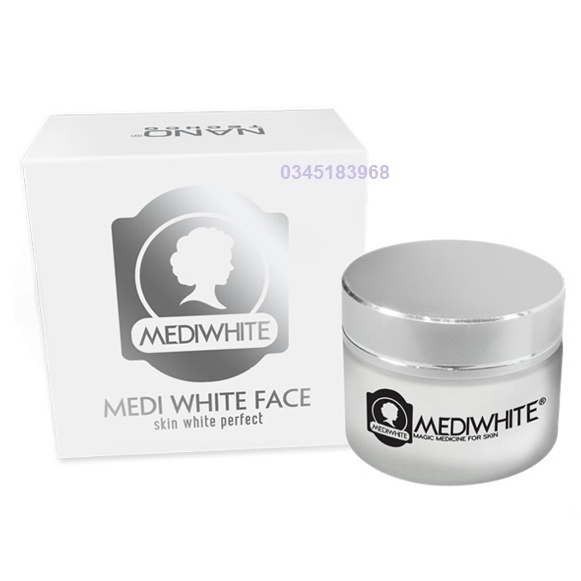 Kem Dưỡng Trắng Da Mặt Medi White Face Và Chống Lão Hoá Mờ Thâm 100% Chính Hãng