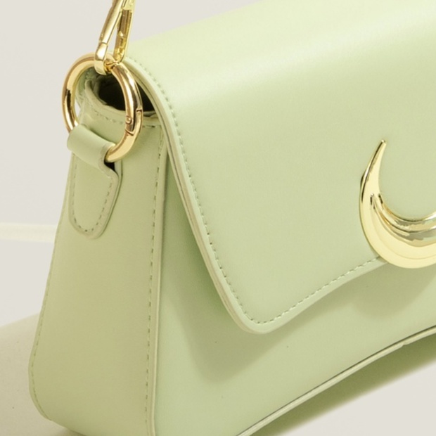 🌸Hàng Order🌸 Túi Xách Muzi&kai Chính Hãng Da Trơn Nắp Dính Trang Trí Quai Da Phối Xích Sang Chảnh Nữ Tính 🌸 Quảng Châu