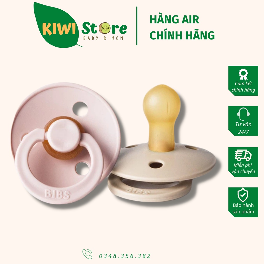 Ti giả Bibs Đan Mạch kèm hộp cho bé 0-6m ( tặng nắp trứng )