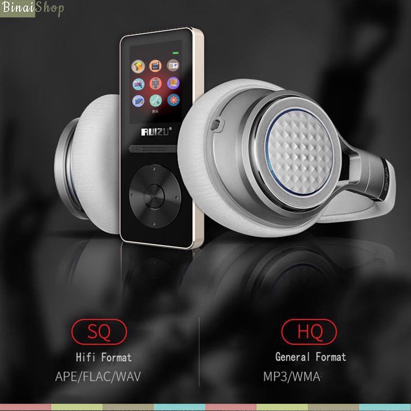 Ruizu X29 - Máy Nghe Nhạc Lossless, Bluetooth 5.0, Thời Gian Phát Nhạc Lên Tới 30 Giờ